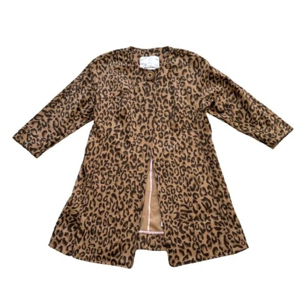 Carol Anderson by Invitation Animal Print Pockets Longer Duster Jacket Size XS - Picture 8 of 13